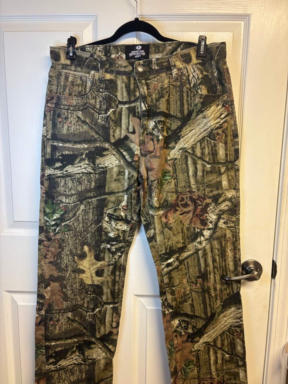 Mossy Oak Break-Up Infinity Camouflage Waistband Pants in Green and Brown